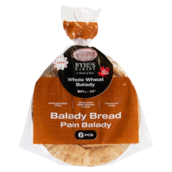 Byblos Pain balady whole wheat balady 10" 525 g, 0,63 $/100g
