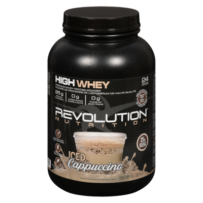  High whey iced cappuccino édition limitée 908 g, 6,28 $/100g