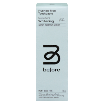 Before Fluoride-Free Toothpaste Mellowmint Whitening 100 ml, $9.79/100ml