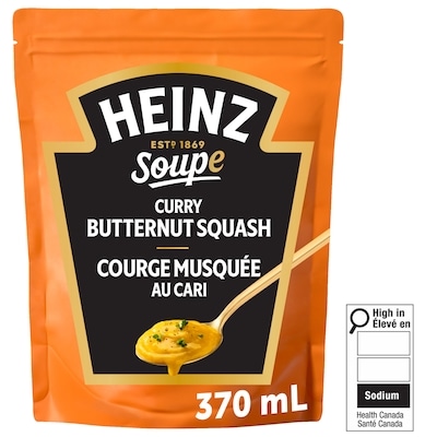 Heinz Soupe Courge musquée au cari prête à manger 370 ml, 1,08 $/100ml