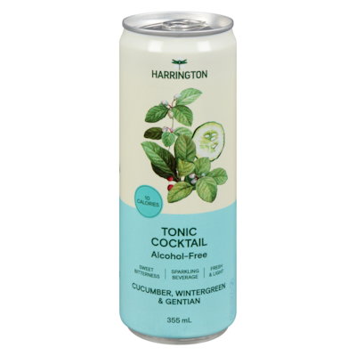 Harrington Tonic Cocktail Alcohol-Free Cucumber, Wintergreen & Gentian 355 ml, $3.94/100ml