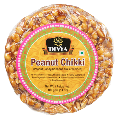 Divya Peanut Candy Peanut Chikki 400 g, $1.05/100g