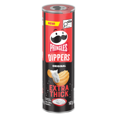 Pringles Potato Chips Original Extra Thick 142 g, $3.02/100g