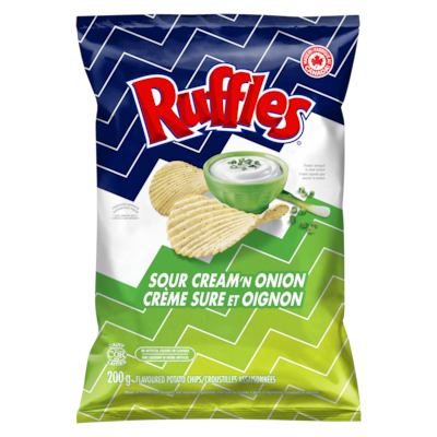 Frito-Lay Croustilles crème sûre et oignon 200 g, 2,15 $/100g