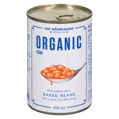 Eat Wholesome Food Co. Baked Beans Organic 398 ml, $1.05/100ml