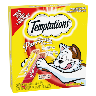 Gâteries pour chats purrrr-ée crémeuse format économique format variété