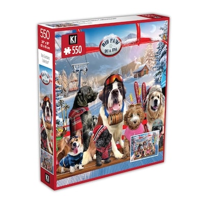 flirt Chiens dans la neige – 550 pièces – 24 po x 18 po 1 ea, 5,00 $/1ch