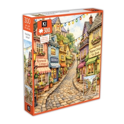 flirt Puzzle de 300 pièces « Village à l'aquarelle », 24 po x 18 po 1 ea, 5,00 $/1ch
