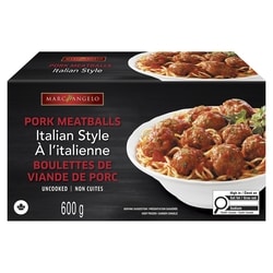 Marcangelo Pork Meatballs Italian Style 600 g, $1.58/100g