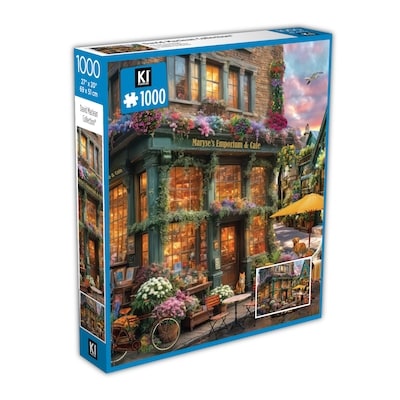 KI Puzzles 1000 piece Maryse's Emporium & Café 27" x 20" 1 ea, $5.00/1ea