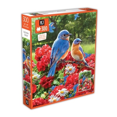 KI Puzzles 300 piece Bluebirds 24" x 18" 1 ea, $5.00/1ea