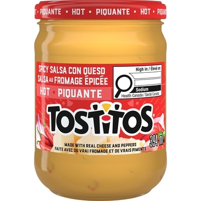 Tostitos Spicy Salsa Con Queso, Hot 394 g, $1.52/100g