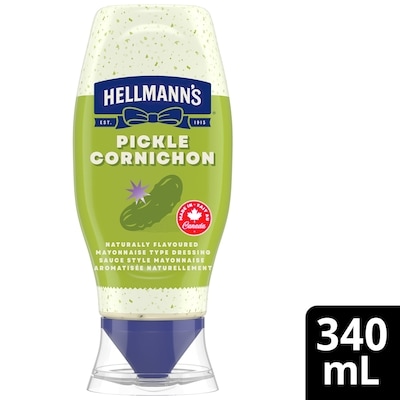 Hellmann’s Vinaigrette de type mayonnaise aromatisée aux cornichons 340 ml, 1,91 $/100ml