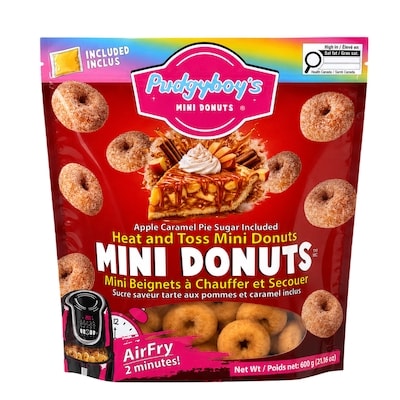 null Heat and Toss Mini Donuts Apple Caramel Pie Sugar 12x50.0 g, $2.33/100g
