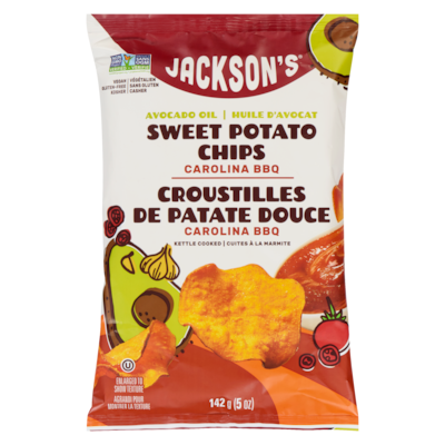 Jackson's Sweet Potato Chips Avocado Oil Carolina Bbq 142 g, $4.57/100g