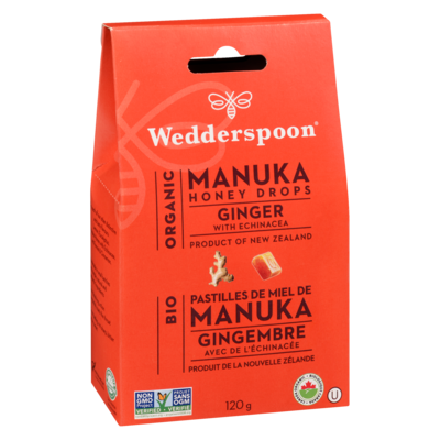 Organic Manuka Honey Drops Ginger