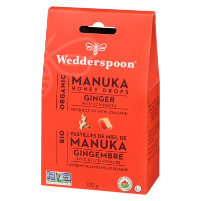 Organic Manuka Honey Drops Ginger