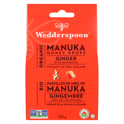 Organic Manuka Honey Drops Ginger