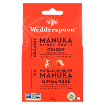 Bio pastilles de miel de manuka gingembre