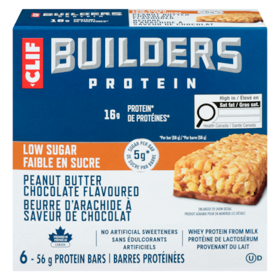 Clif Barres protéinées faible en sucre beurre d'arachide à saveur de chocolat 56 g, 33,91 $/100g