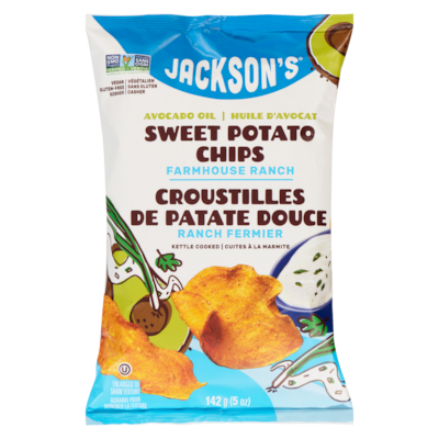 Jackson's Sweet Potato Chips Avocado Oil Farmhouse Ranch 142 g, $4.57/100g