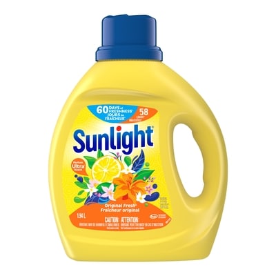 Sunlight Lessive liquide Original Fresh 58 lavages 1.94 l, 0,82 $/100ml