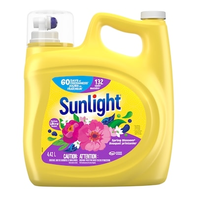 Sunlight Spring Blossom™ Concentrated Liquid Laundry Detergent 132 Wash loads 4.42 l, $0.40/100ml