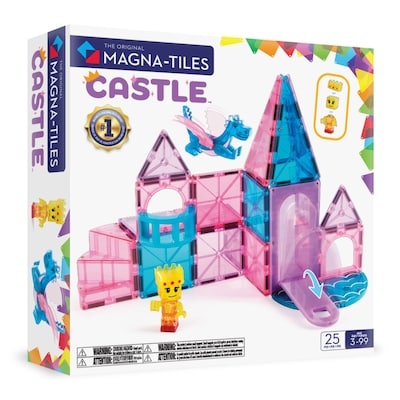 Magna-Tiles Château 25-Pièces Ensemble De Construction Magnétique, La Marque De Construction Magnétique ORIGINALE 25 ea, 2,40 $/1ch