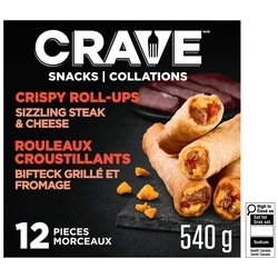 Crave Sizzling Steak & Cheese Crispy Roll-Ups 540 g, $2.41/100g