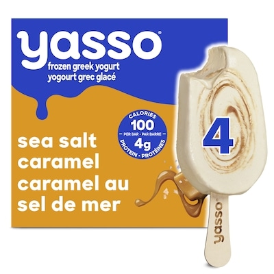 Yasso Sea Salt Caramel Frozen Greek Yogurt Bars 4 ea, $2.00/1ea