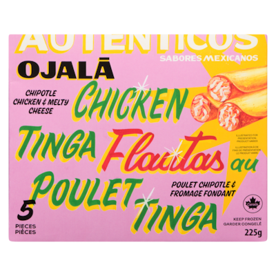 Flautas au poulet tinga