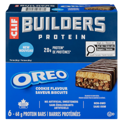 Clif Barres protéinées oreo saveur biscuits 68 g, 29,40 $/100g