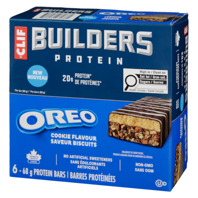 Barres protéinées oreo saveur biscuits