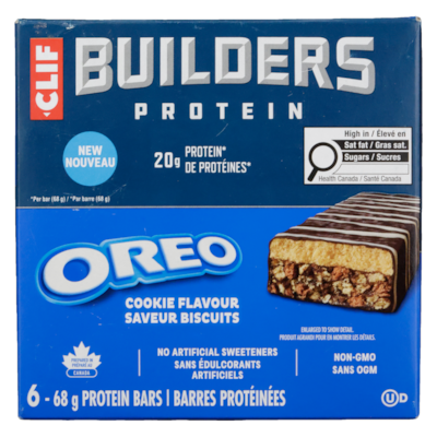Barres protéinées oreo saveur biscuits
