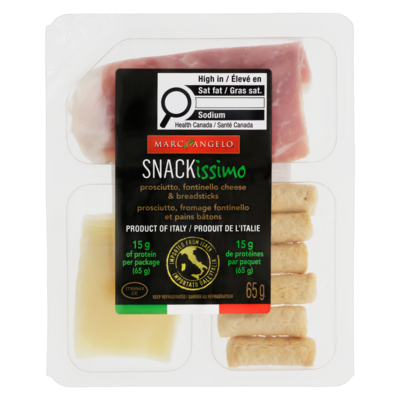 Marcangelo Prosciutto, Fontinello Cheese & Breadsticks 65 g, $10.77/100g