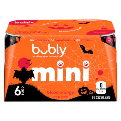 Bubly Sparkling Water Mini Blood Orange 6x222.0 ml, $0.37/100ml