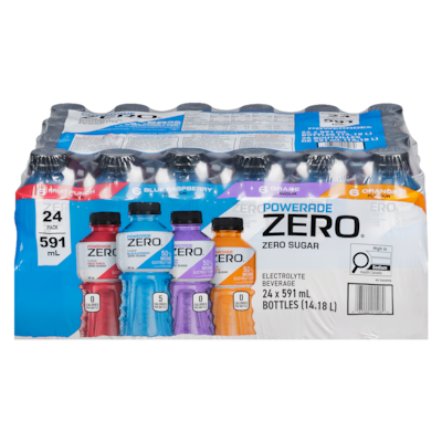 Powerade Electrolyte Beverage 24x591.0 ml, $0.16/100ml