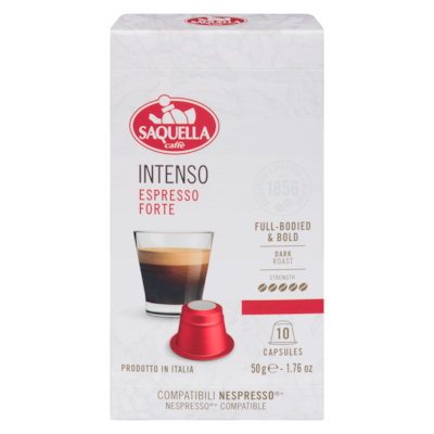 Saquella Espresso Forte Intenso Dark Roast 50 g, $15.98/100g