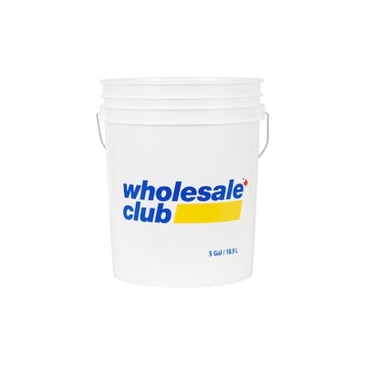 null Seau en plastique de 5 gallons avec poignée en métal 1 ea, 4,49 $/1ch