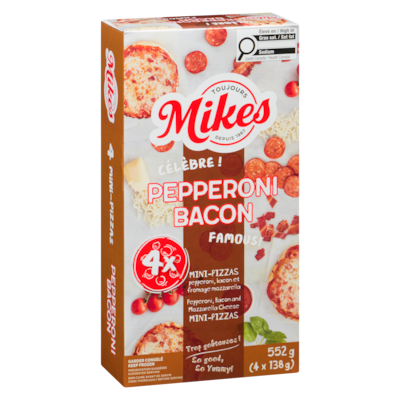 Mini-pizzas pepperoni bacon