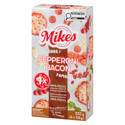 Mini-pizzas pepperoni bacon