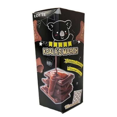 Lotte Koala's March Bitter Choco Biscuit Snack Cream Filled Cookies 195 g, $4.10/100g