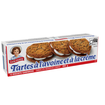 Little Debbie Tarte à la crème d'avoine 459 g, 1,09 $/100g