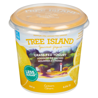 TREE ISLAND Yogurt Full Fat Lemon 6.5% M.F. 350 g, $2.00/100g