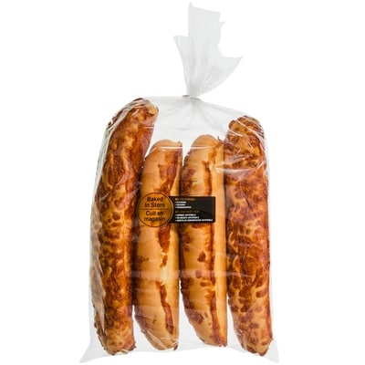 null Pains à sous-marin au fromage, paquet de 4 400 g, 0,88 $/100g