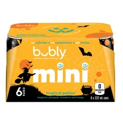 Bubly Sparkling Water Mini Tropical Potion 6x222.0 ml, $0.37/100ml