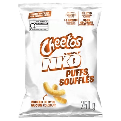 Cheetos Puffs Cheese Flavoured Snacks 250 g, $2.20/100g