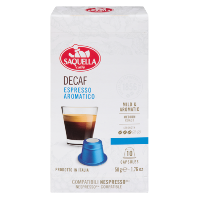 Saquella Espresso Aromatico Decaf Medium Roast 50 g, $15.98/100g