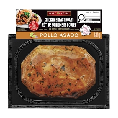 Marc Angelo Rôti de poitrine de poulet pollo asado 600 g, 2,33 $/100g