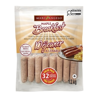 Marcangelo Maple Flavour Pork Breakfast Sausages 1.2 kg, $1.08/100g